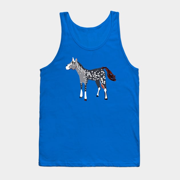 Blue Roan horse #1 Tank Top by belettelepink